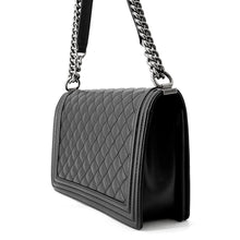 Load image into Gallery viewer, CHANEL Boy Chanel ChainShoulder Bag BlackA92193 Caviar Leather Size Large
