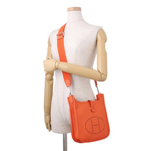 将图像加载到图库查看器中，HERMES Evelyne3 Tangerine Taurillon Clemence Size 23
