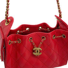 Load image into Gallery viewer, CHANEL CHANEL 25 ChainShoulder Bag RedAS5631 Caviar Leather Size Mini
