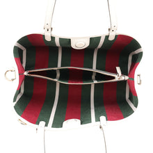 将图像加载到图库查看器中，GUCCI GG Emblem 2-Way Handbag White/Beige815214 FAD6L 9641 GG Emblem Leather Size Medium
