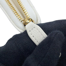 Load image into Gallery viewer, CHANEL Rhinestone Classic Zip Coin Purse WhiteAP0216 Caviar Leather
