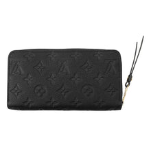 将图像加载到图库查看器中，LOUIS VUITTON Zippy Wallet NoirM61864 Monogram Empreinte Leather
