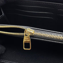 将图像加载到图库查看器中，LOUIS VUITTON Zippy Wallet NoirM61864 Monogram Empreinte Leather
