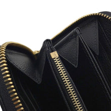 将图像加载到图库查看器中，LOUIS VUITTON Zippy Wallet NoirM61864 Monogram Empreinte Leather
