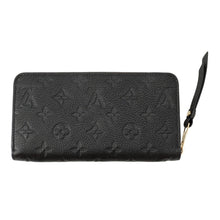 将图像加载到图库查看器中，LOUIS VUITTON Zippy Wallet NoirM61864 Monogram Empreinte Leather

