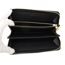 将图像加载到图库查看器中，LOUIS VUITTON Zippy Wallet NoirM61864 Monogram Empreinte Leather
