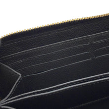 将图像加载到图库查看器中，LOUIS VUITTON Zippy Wallet NoirM61864 Monogram Empreinte Leather
