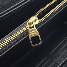 将图像加载到图库查看器中，LOUIS VUITTON Zippy Wallet NoirM61864 Monogram Empreinte Leather
