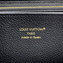 将图像加载到图库查看器中，LOUIS VUITTON Zippy Wallet NoirM61864 Monogram Empreinte Leather
