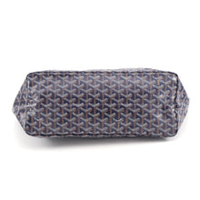 将图像加载到图库查看器中，GOYARD Saint Louis with clip Navy BlueSTLCROPMLTY12CL12P PVC Leather Size PM
