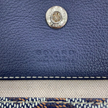 将图像加载到图库查看器中，GOYARD Saint Louis with clip Navy BlueSTLCROPMLTY12CL12P PVC Leather Size PM
