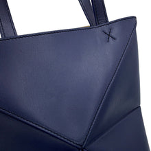 Load image into Gallery viewer, LOEWE Puzzle Fold Tote Abyss BlueA657V25X01 Shiny Calf Leather Size Mini
