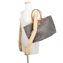 Load image into Gallery viewer, GOYARD Saint Louis with clip Black/TanSTLCROPMLTY01CL03P PVC Leather Size PM
