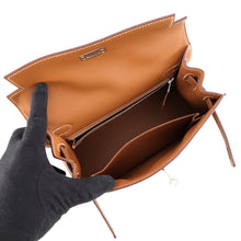 Load image into Gallery viewer, HERMES Kelly Sellier Gold Epsom Size 25
