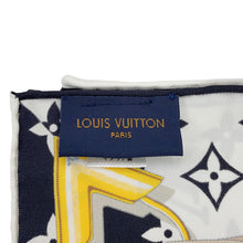 将图像加载到图库查看器中，LOUIS VUITTON Carre / Monogram Confidential NoirM78667 Silk100%
