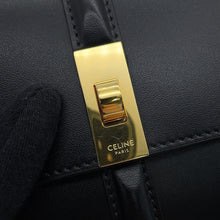 Load image into Gallery viewer, CELINE 16 Seize Small Trifold Wallet Black10F523 Leather
