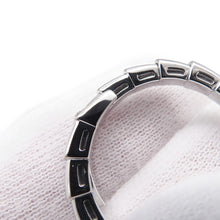 将图像加载到图库查看器中，BVLGARI Serpenti Viper Single Coil Ring Size XXL (Approximately size 20-22)360470 18K White Gold
