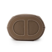 将图像加载到图库查看器中，HERMES In the loop Etoupe Taurillon Clemence Swift Leather Size 18
