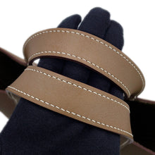 将图像加载到图库查看器中，HERMES In the loop Etoupe Taurillon Clemence Swift Leather Size 18
