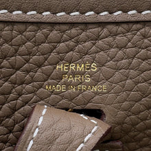 Load image into Gallery viewer, HERMES Evelyne Amazon Etoupe/Blue Indigo Taurillon Clemence Size TPM
