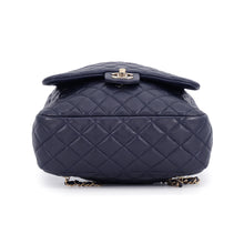 Load image into Gallery viewer, CHANEL Matelasse Drawstring Backpack NavyA94417 Lambskin
