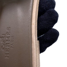将图像加载到图库查看器中，HERMES Oran Sandals Etoupe Epsom Size 35
