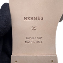 将图像加载到图库查看器中，HERMES Oran Sandals Etoupe Epsom Size 35
