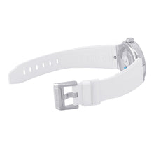 将图像加载到图库查看器中，Chopard alpine eagle 41 W41mm Stainless Steel Rubber White Dial298600-3036

