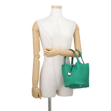 Load image into Gallery viewer, HERMES Picotin Lock Vert Vertigo Taurillon Clemence Size PM
