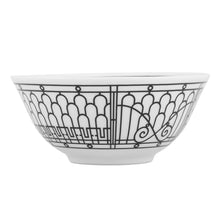 将图像加载到图库查看器中，HERMES H Deco Bowls (Set of 2) White/BlackP037084P Porcelain Size 12.5 cm

