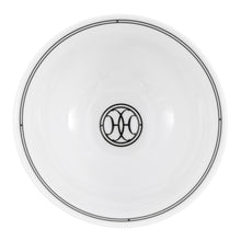 将图像加载到图库查看器中，HERMES H Deco Bowls (Set of 2) White/BlackP037084P Porcelain Size 12.5 cm
