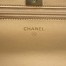 将图像加载到图库查看器中，CHANEL Trendy CC Chain Wallet BeigeA80982 Lambskin
