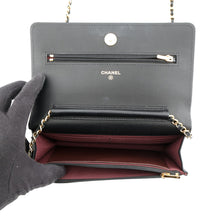 Load image into Gallery viewer, CHANEL Matelasse Classic Chain Wallet BlackAP0250 Lambskin
