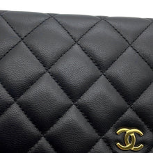 Load image into Gallery viewer, CHANEL Matelasse Classic Chain Wallet BlackAP0250 Lambskin
