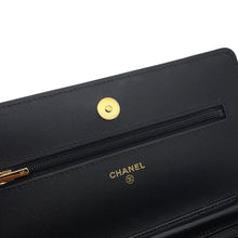 Load image into Gallery viewer, CHANEL Matelasse Classic Chain Wallet BlackAP0250 Lambskin
