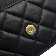 Load image into Gallery viewer, CHANEL Matelasse Classic Chain Wallet BlackAP0250 Lambskin

