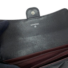 Load image into Gallery viewer, CHANEL Matelasse Classic Long Flap Wallet BlackAP0241 Caviar Leather
