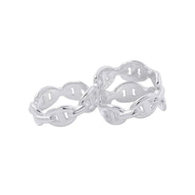Load image into Gallery viewer, HERMES Chaine d'Ancre Double Ring Size 54/#14 SV925
