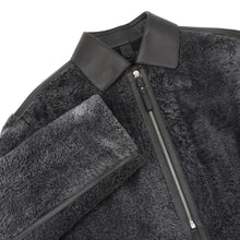 将图像加载到图库查看器中，HERMES Long blouson Size 38 Gray Cashmere55% Polyester45% Leather
