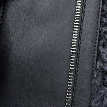 将图像加载到图库查看器中，HERMES Long blouson Size 38 Gray Cashmere55% Polyester45% Leather
