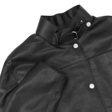 将图像加载到图库查看器中，HERMES Blouson 《City》 Size 38 Black Chèvre Grénet

