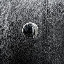 将图像加载到图库查看器中，HERMES Blouson 《City》 Size 38 Black Chèvre Grénet
