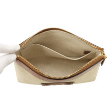 Load image into Gallery viewer, CELINE Triomphe Pouch Beige/Tan Canvas Leather
