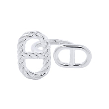 Load image into Gallery viewer, HERMES Chaine d'Ancre Alea II Torsade Ring Size 53/#13H126635B SV925
