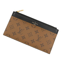将图像加载到图库查看器中，LOUIS VUITTON Slim purse NoirM80390 Monogram Reverse Canvas
