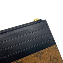 将图像加载到图库查看器中，LOUIS VUITTON Slim purse NoirM80390 Monogram Reverse Canvas
