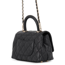 Load image into Gallery viewer, CHANEL Coco Handle 2WAYBag BlackAS2215 Caviar Leather Size XXS
