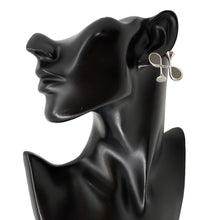 将图像加载到图库查看器中，HERMES Col H Earrings Gray Swift Leather Metal
