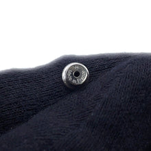 将图像加载到图库查看器中，HERMES Col H Earrings Gray Swift Leather Metal
