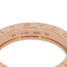 Load image into Gallery viewer, BVLGARI B.Zero1 1 band Ring Size 61/#21336002 18K Pink Gold
